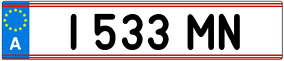 Trailer License Plate